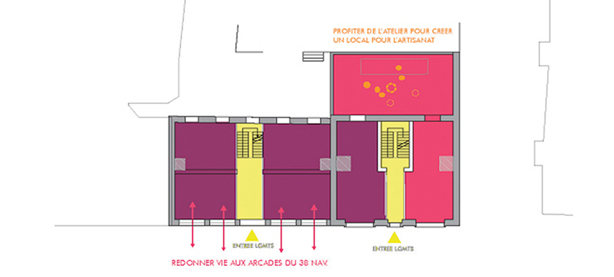 Lauréat pour la rénovation des immeubles situés aux 36-38 rue de la navigation